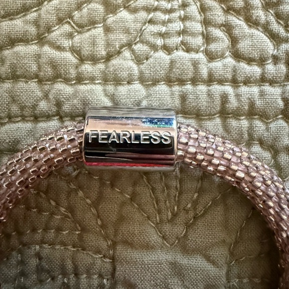 Vintage Elegant Red and Silver Beaded Bracelets Fearless - Picture 2 of 4